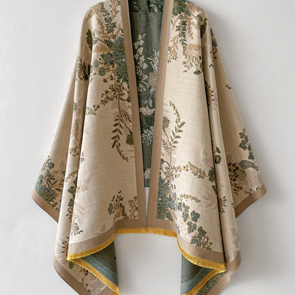 Cardigan kimono femme à imprimé floral – Style bohème élégant pour loisirs et quotidien