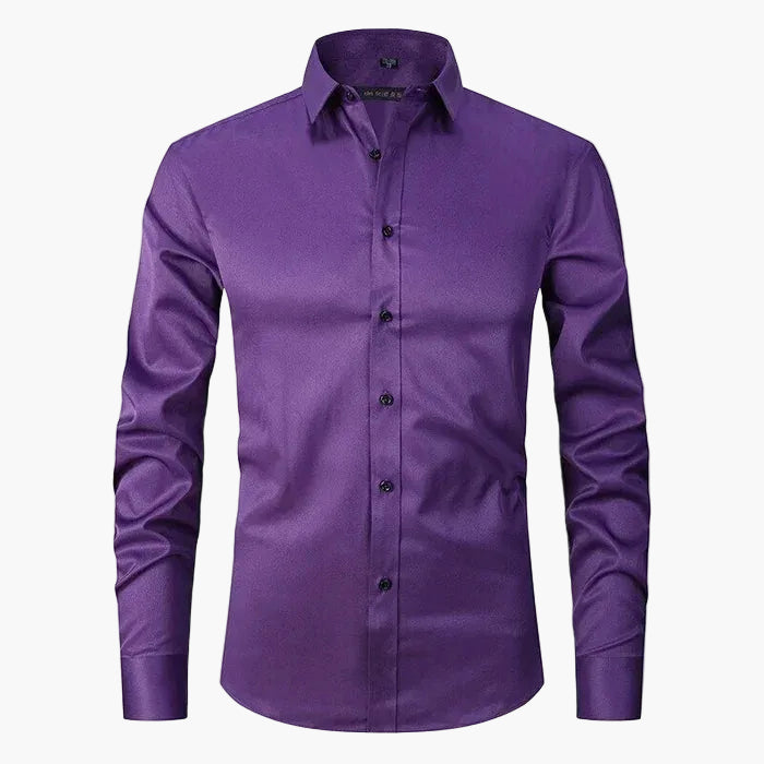 Herren Slim Fit Businesshemd – Modernes Langarmhemd für Büro & Freizeit