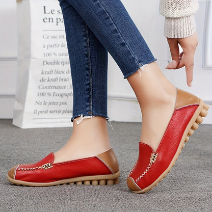 Damen Komfort Slip-On Mokassins für Alltag und Freizeit – Bequeme Schuhe mit rutschfester Sohle