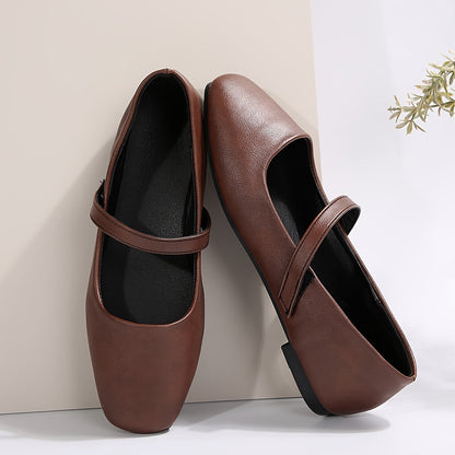 Damen Mary Jane Ballerinas – Elegante Freizeit- & Alltagsschuhe mit Riemchen, modischer Flats-Stil