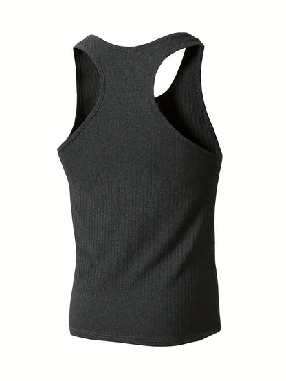 Męski zestaw sportowych tank topów – bezrękawniki treningowe na fitness i na co dzień, 3 sztuki