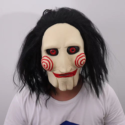 Maschera mostro tentacolo di Halloween – Maschera testa in lattice spaventosa per adulti