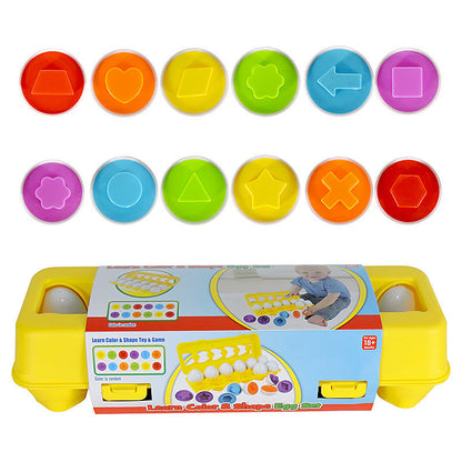 Kinder Lernspielzeug Sortier-Eier Pädagogisches Montessori Motorikspiel ab 3 Jahren