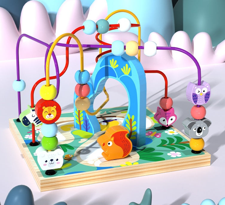 Cube multifonction motricité pour enfants – Alphabet, chiffres et formes – Jeu éducatif pour garçons et filles