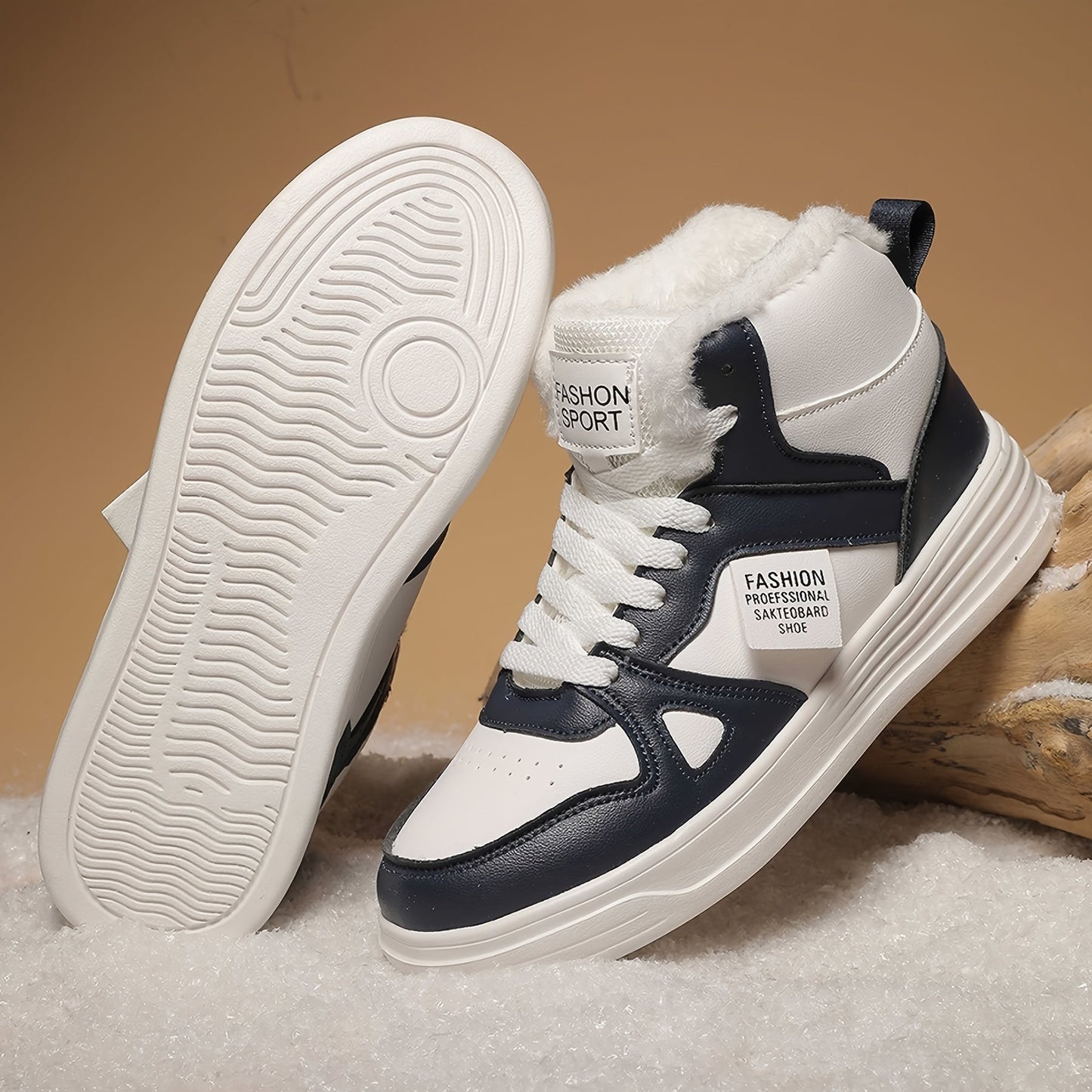 Forede high-top-sneakers til mænd – varme og stilfulde i sort, hvid-rød eller hvid-mørkeblå