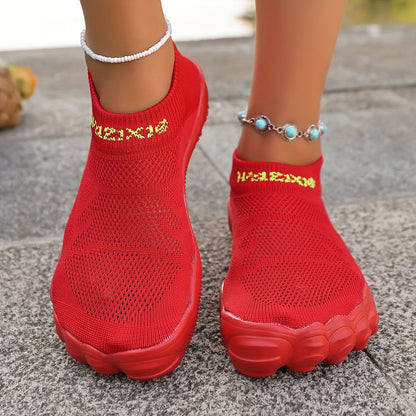Damen Slip-On Sportschuhe – Modische Atmungsaktive Sneaker für Alltag und Freizeit