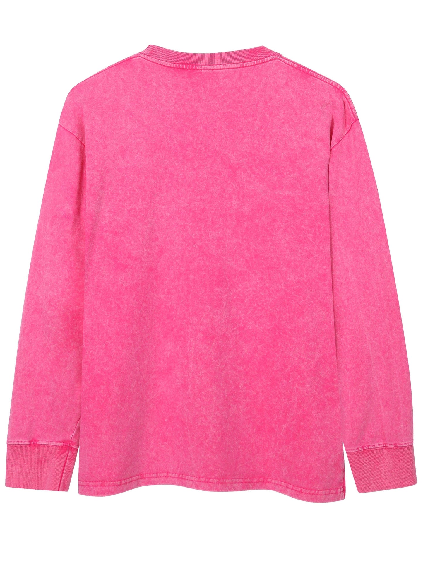 Sweatshirt Acid Washed Rundhalsausschnitt Langarm
