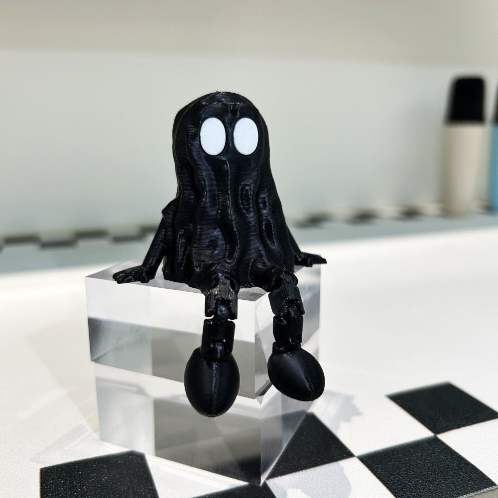 Figurka ducha na Halloween – trójwymiarowa wydrukowana figurka upiorna na imprezę i straszną dekorację