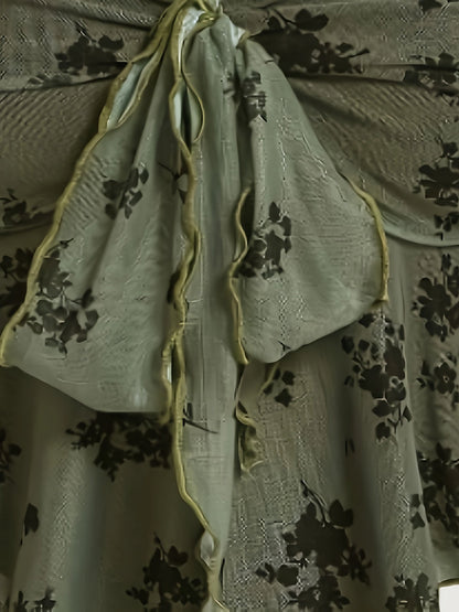 Top bandeau da donna con fiocco e orlo a fazzoletto – Look estivo elegante per tempo libero e uscire