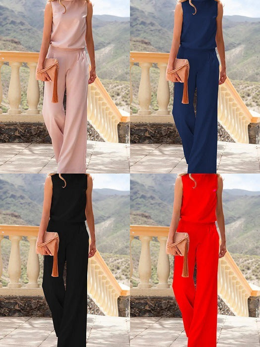Dam Elegant Ärmellös Jumpsuit för fritid och speciella tillfällen