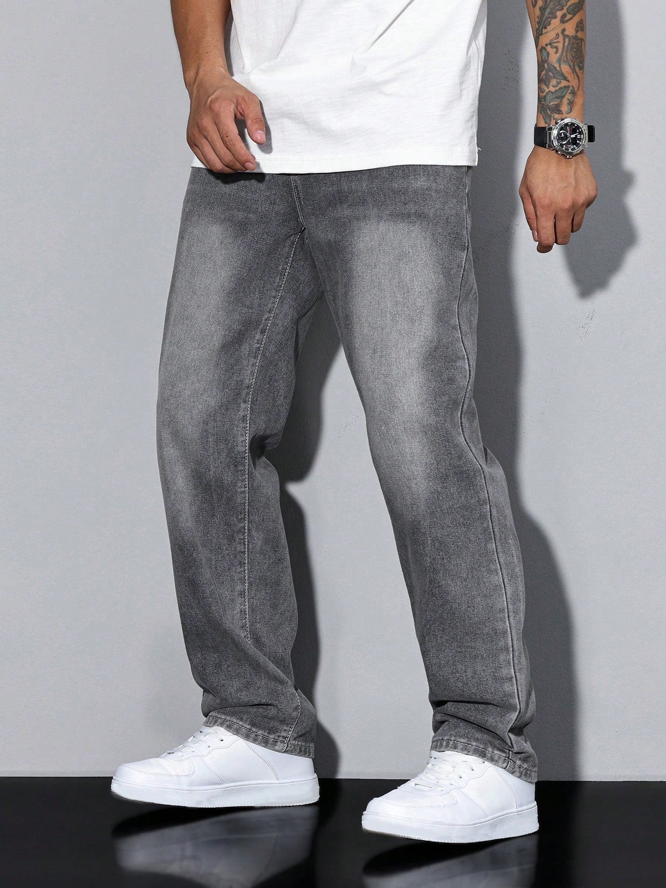 Herre Relaxed Fit casual jeans – Behagelige fritidsbukser med lige ben til hverdag og kontor