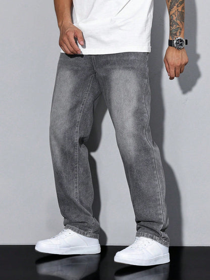 Herre Relaxed Fit casual jeans – Behagelige fritidsbukser med lige ben til hverdag og kontor