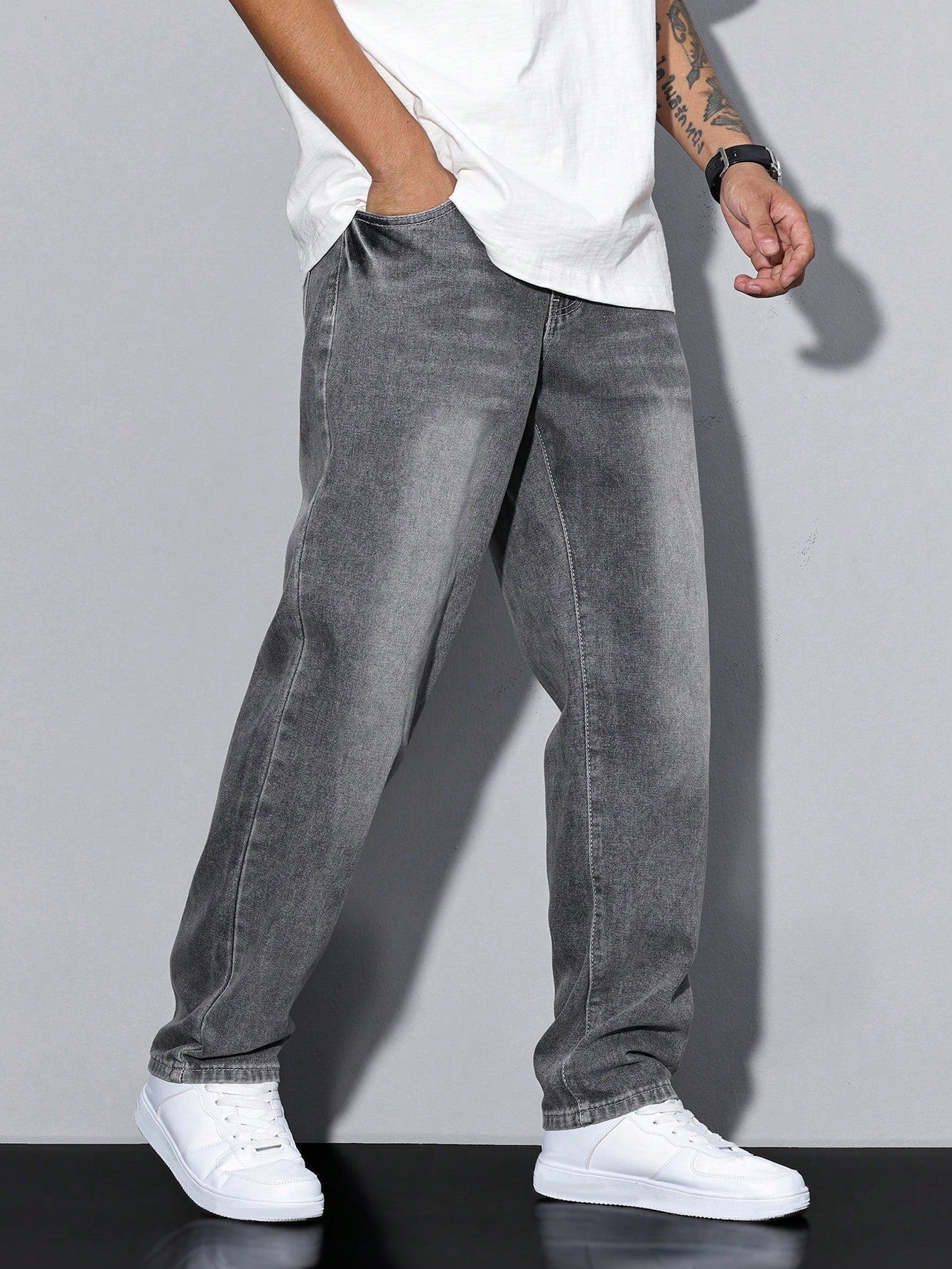 Herre Relaxed Fit casual jeans – Behagelige fritidsbukser med lige ben til hverdag og kontor