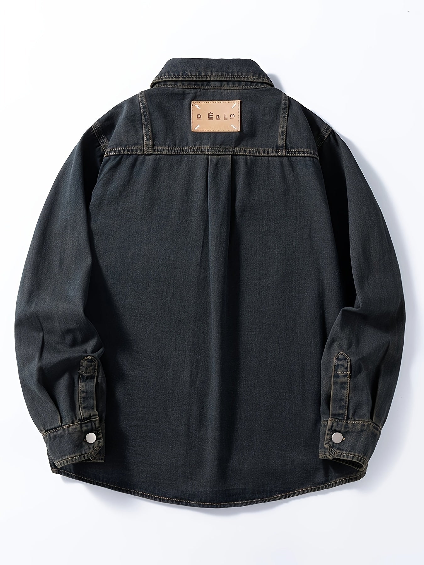 Herre Oversize Denim Skjortejakke – Afslappet Streetstyle til hverdag og fest