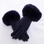 Winterhandschoenen met imitatiebont