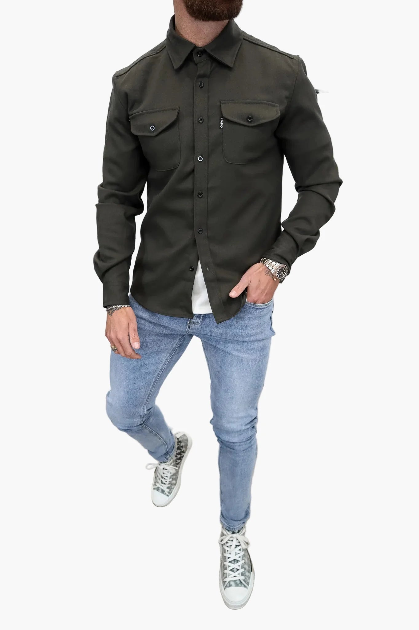 Veste overshirt homme – Look casual urbain moderne pour le quotidien et les loisirs
