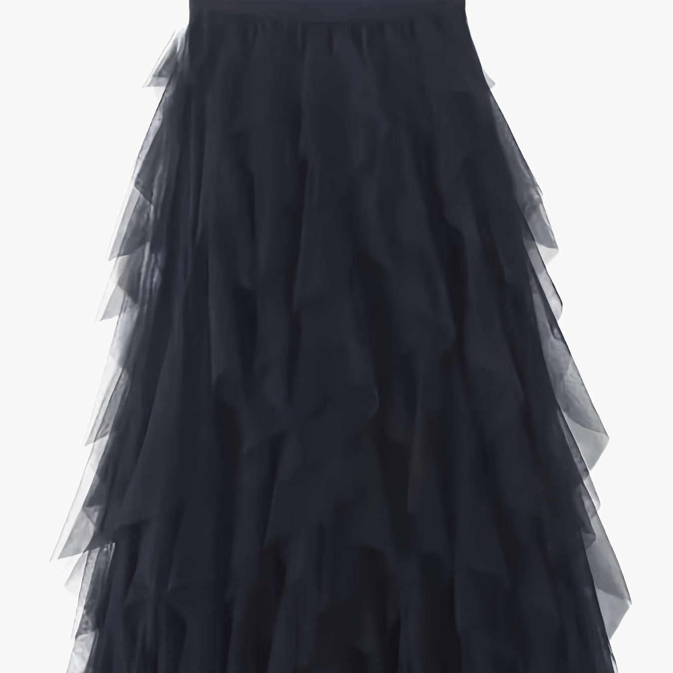 Damen Eleganter Maxirock mit Rüschen und Lagenlook – Perfekt für festliche Anlässe