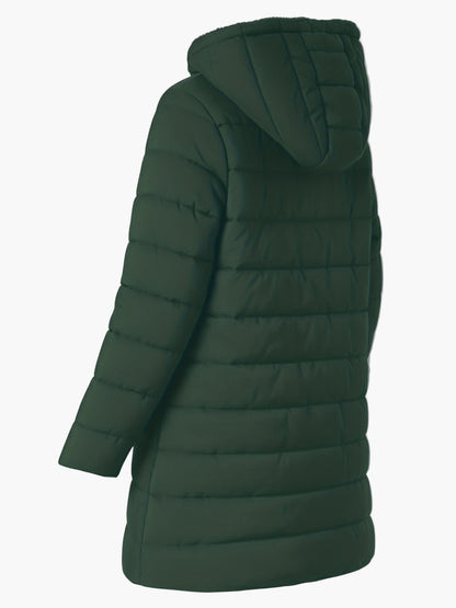 Cappotto imbottito invernale da donna con cappuccio – Elegante parka outdoor per giornate fredde