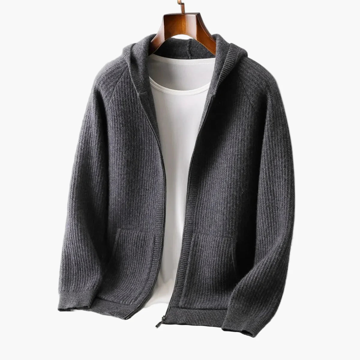 Felpa premium da uomo con cappuccio – Maglione moderno a maglia per tutti i giorni e tempo libero