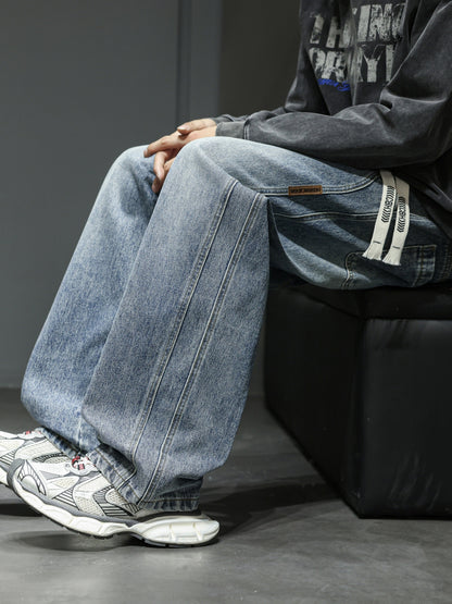 Herren Baggy Jeans im Loose Fit Streetwear Stil für Freizeit und Alltag