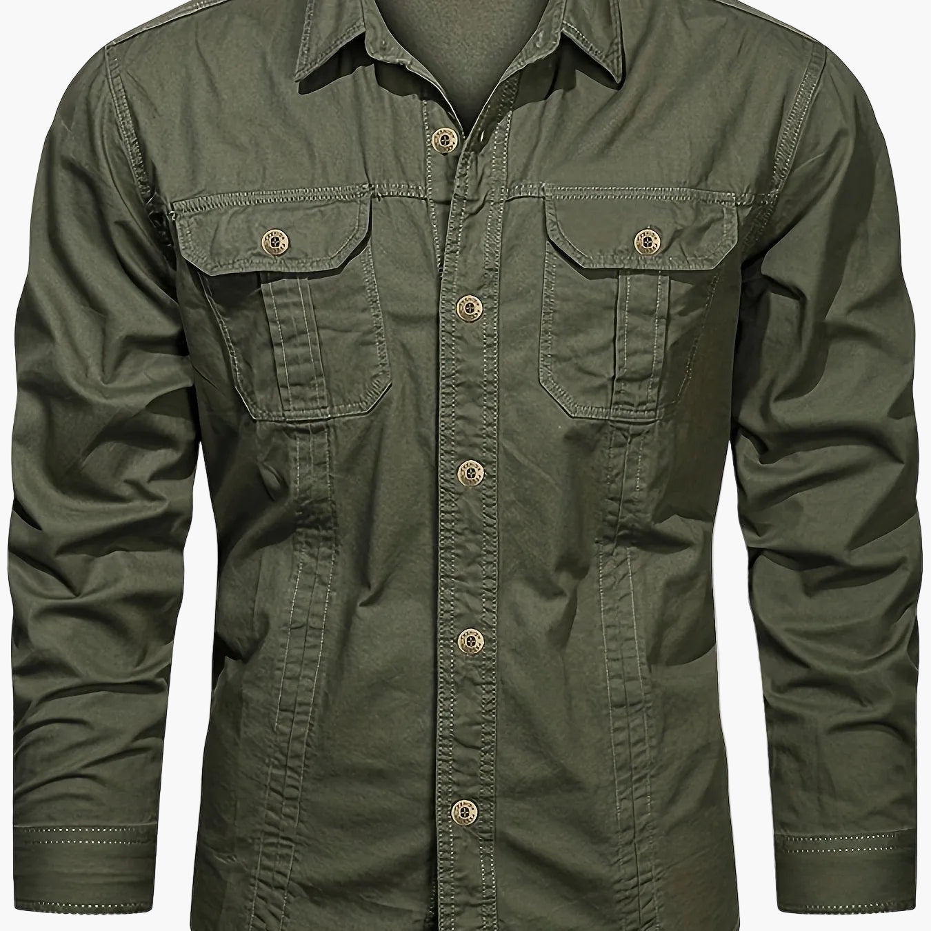 Herren Outdoor Freizeithemd Langarm mit Brusttaschen – Klassisches Freizeit- und Arbeitshemd