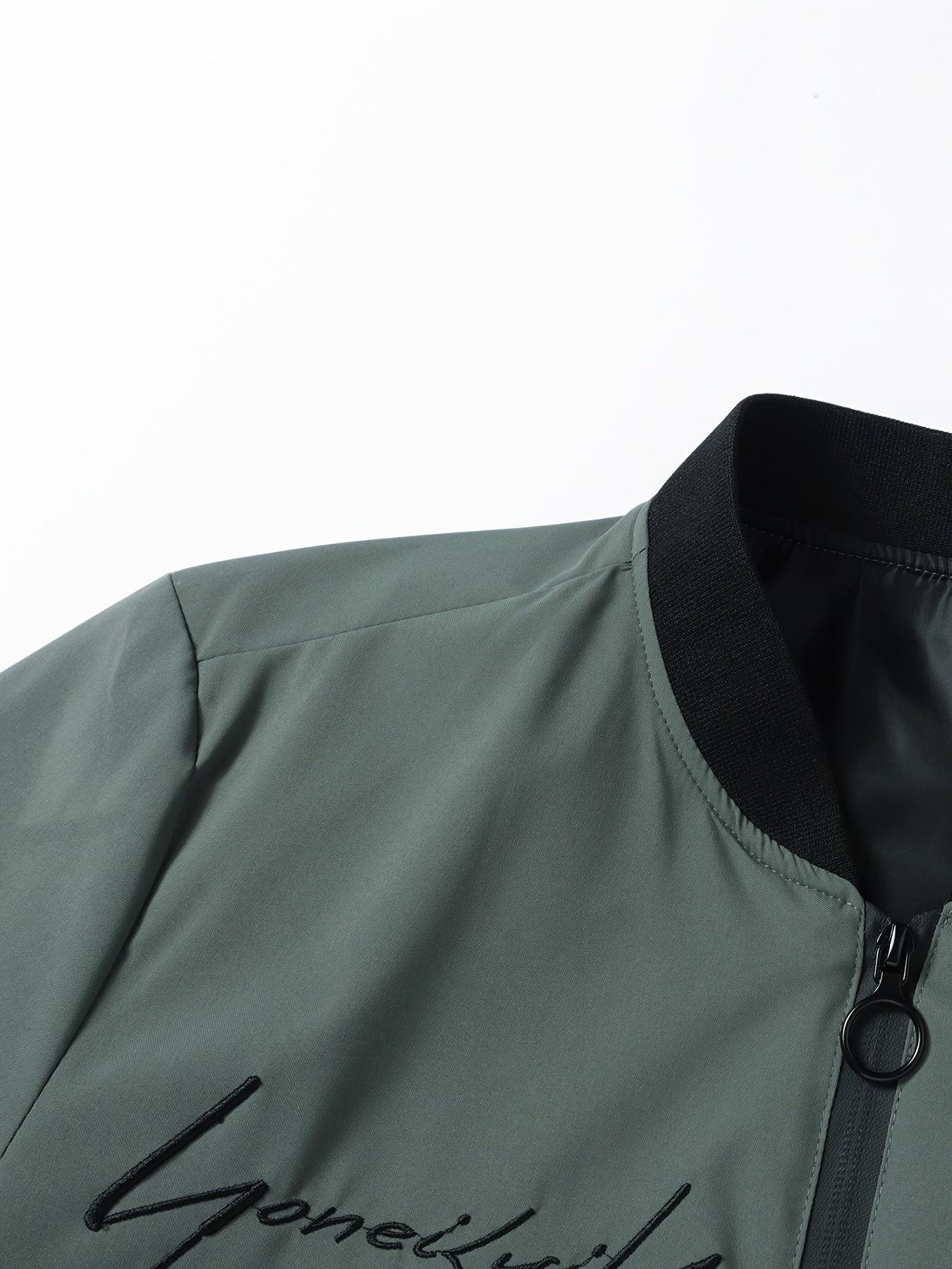 Veste bomber décontractée homme avec broderie – Look moderne et casual pour le quotidien et les voyages