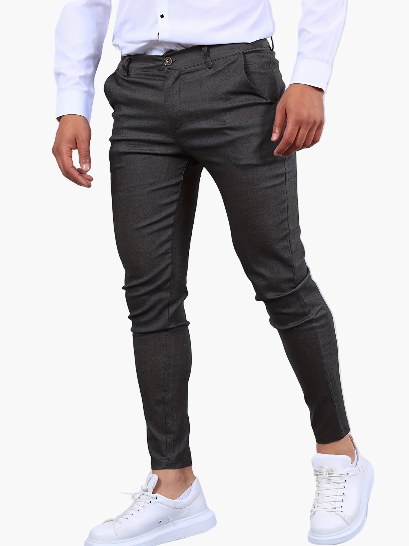 Herren Slim Fit Businesshose – Eleganter Anzugstil für Büro & Alltag