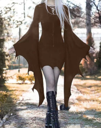 Dame Halloween Kostume Kjole – Gotisk Heks Vampyr Stil til Fest & Cosplay