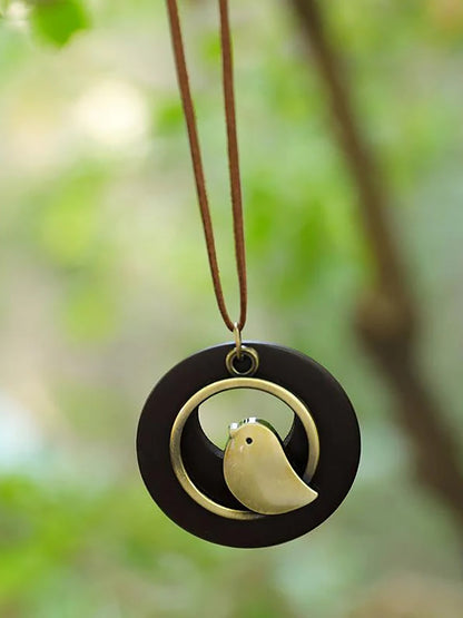 Collana retrò unisex con ciondolo a forma di uccello per festa e tutti i giorni