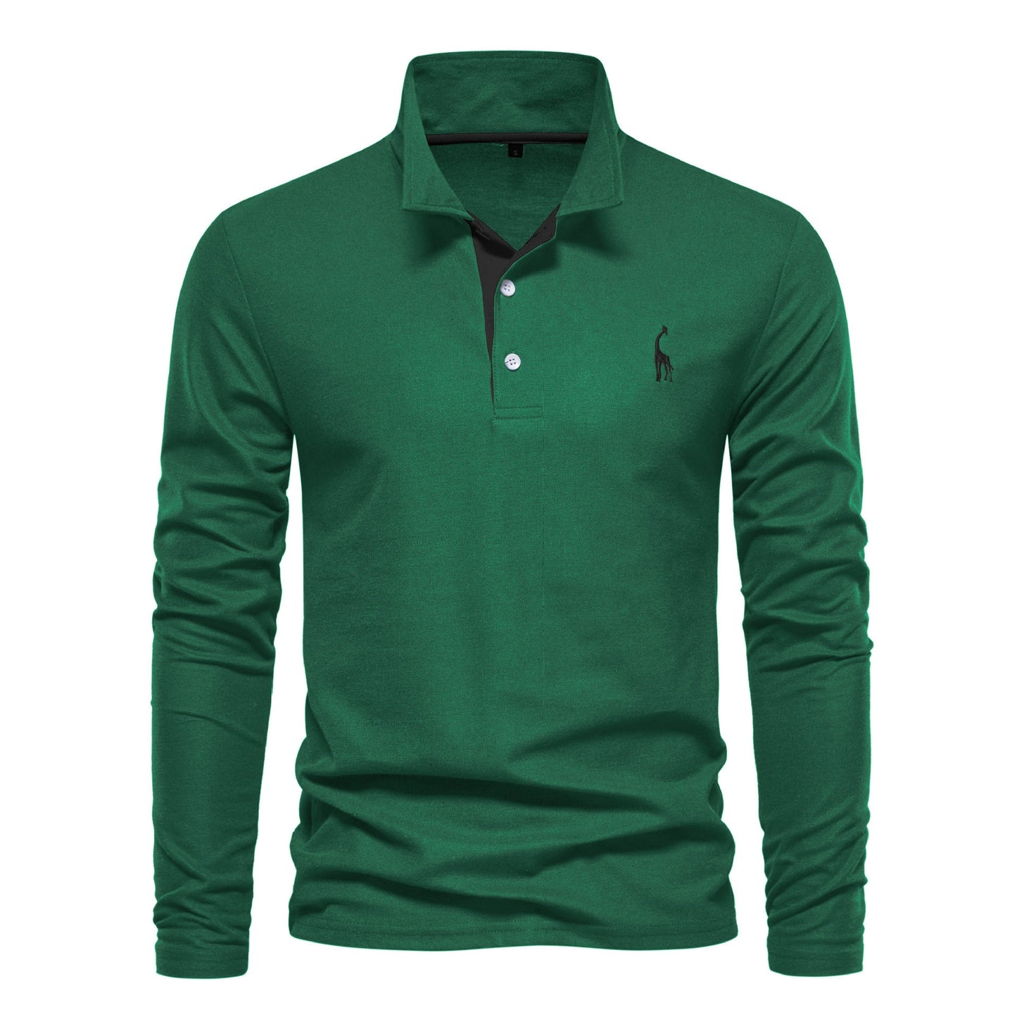 Herre langærmet poloshirt klassisk moderne business og fritid