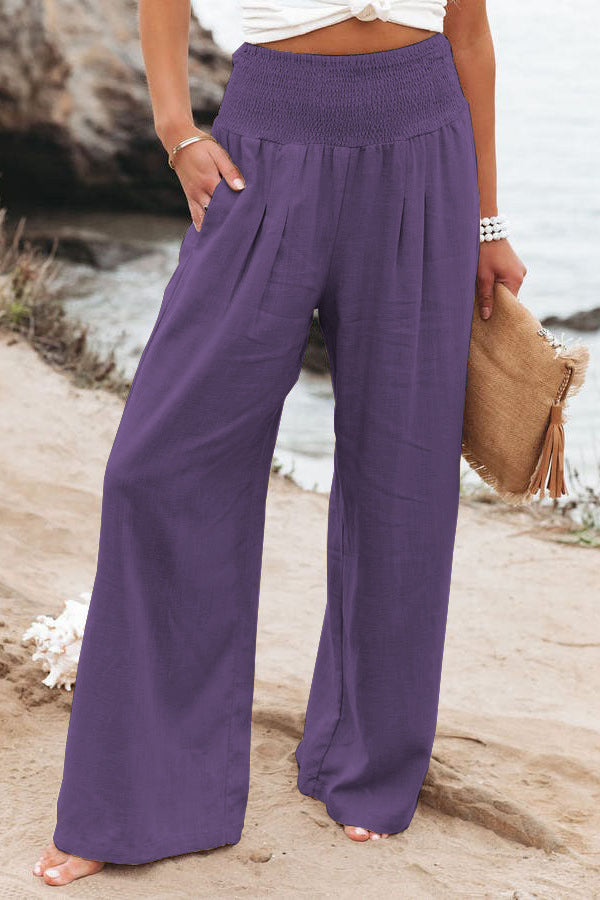 Damen Weitgeschnittene Sommerhose mit Hohem Bund – Relaxed Fit für Freizeit & Urlaub