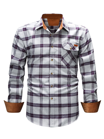Camicia casual uomo a quadri manica lunga – Camicia moderna per tutti i giorni e ufficio