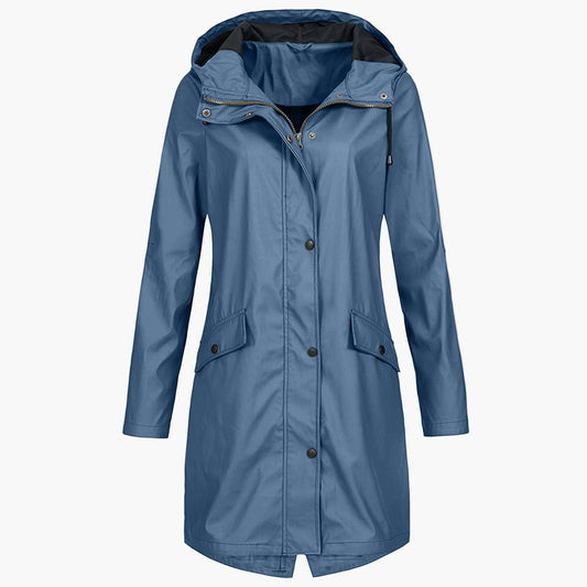 Dames regenjas – Stijlvolle allweather jas met capuchon voor vrije tijd & dagelijks gebruik