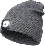 Warme beanie met LED-verlichting