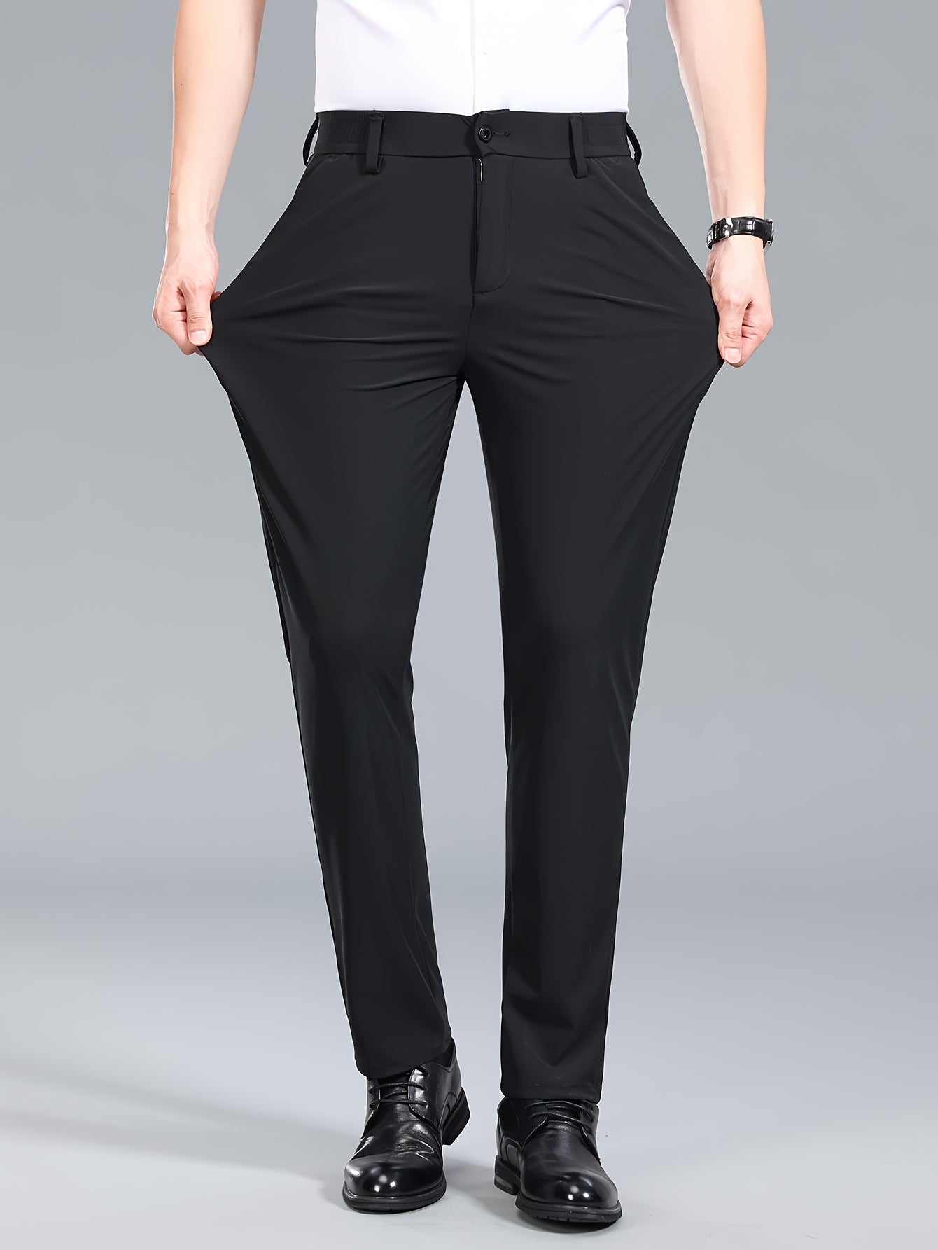 Pantaloni da uomo elasticizzati per business – Comodi pantaloni da completo per ufficio e uso quotidiano