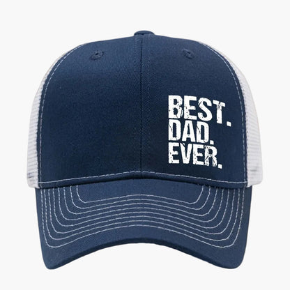 Cappellino da camionista uomo Best. Dad. Ever. – Idea regalo classica con messaggio moderno