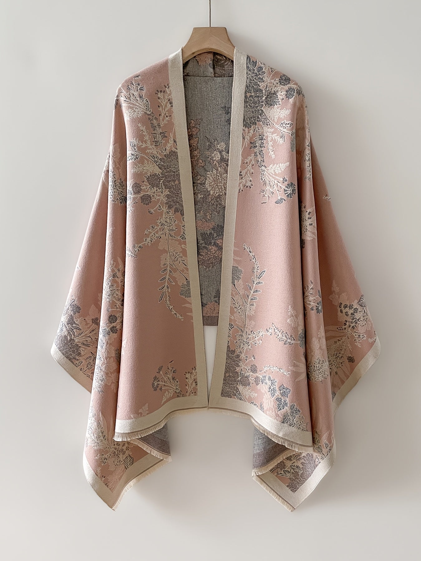 Cardigan kimono femme à imprimé floral – Style bohème élégant pour loisirs et quotidien