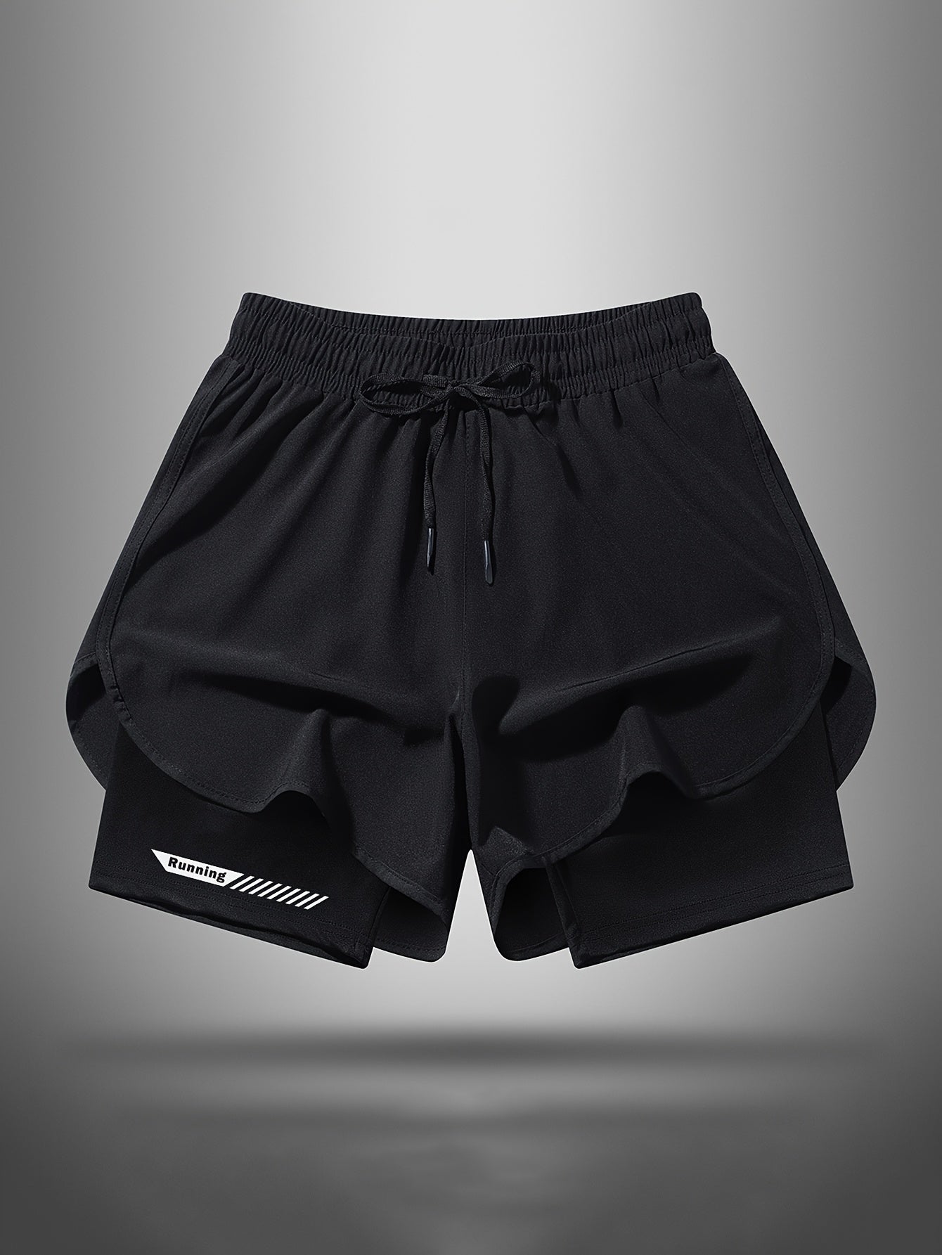 Pantaloncini da uomo 2-in-1 con pantaloncini interni – Perfetti per fitness, corsa e allenamento