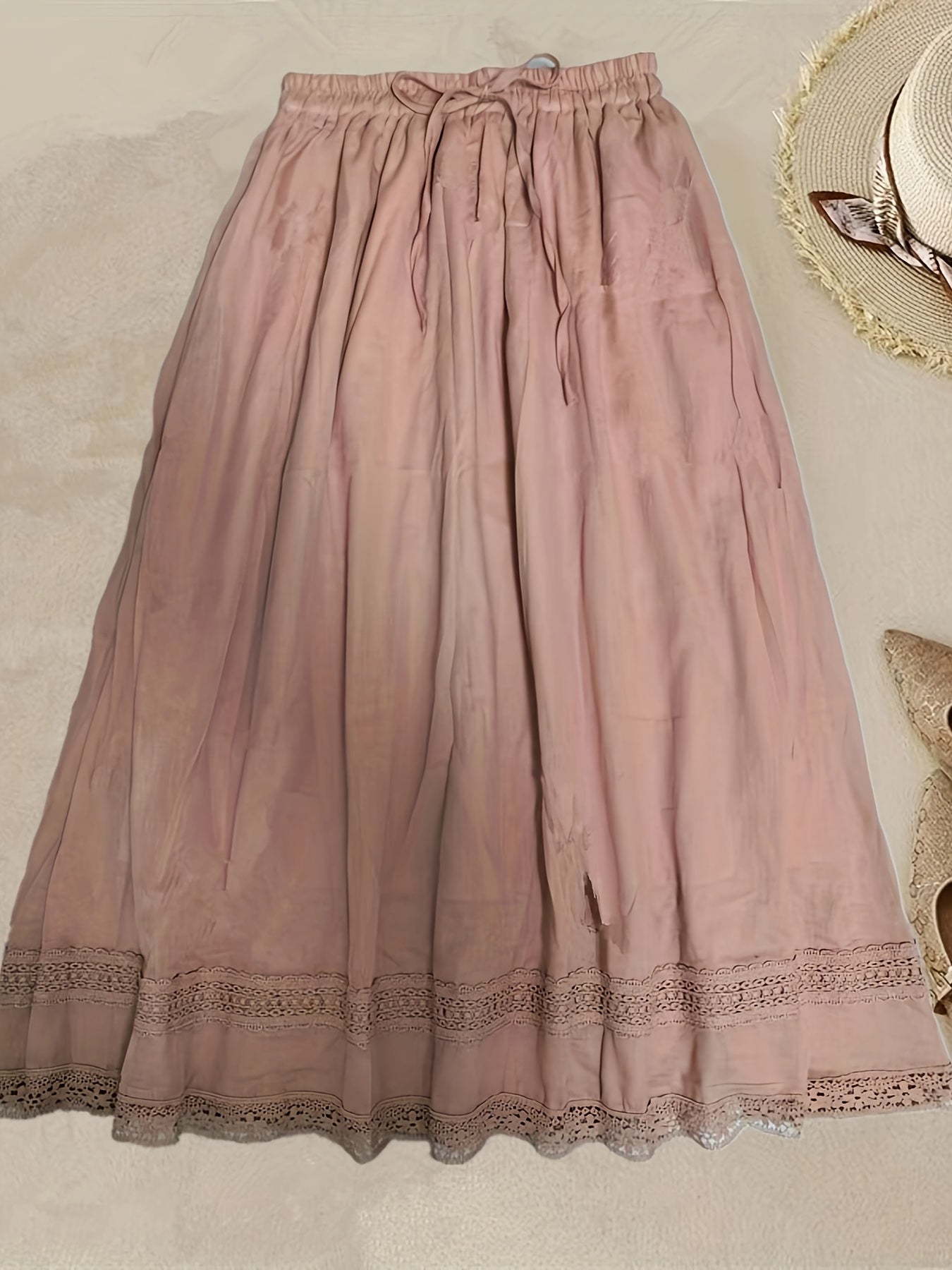 Enagua vintage de mujer con encaje – Elegante petticoat de línea A para el día a día y ocasiones especiales