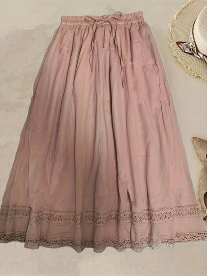 Enagua vintage de mujer con encaje – Elegante petticoat de línea A para el día a día y ocasiones especiales