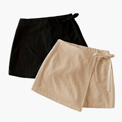 Damen Wickelrock und Tanktop Set – Eleganter Sommer-Look für Freizeit und Alltag