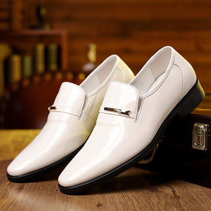 Mocassini eleganti da uomo – Scarpe lucide da abito per ufficio e occasioni formali