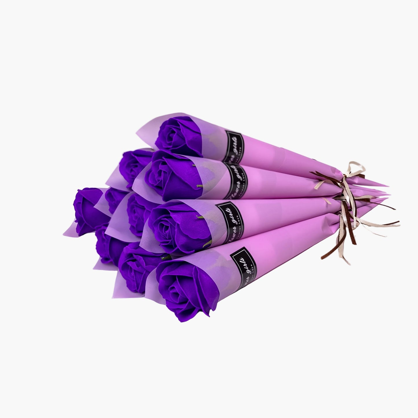 Eleganti rose regalo per donne – Rose decorative senza tempo in elegante cono regalo – Perfette per la Festa della Mamma, San Valentino e occasioni speciali