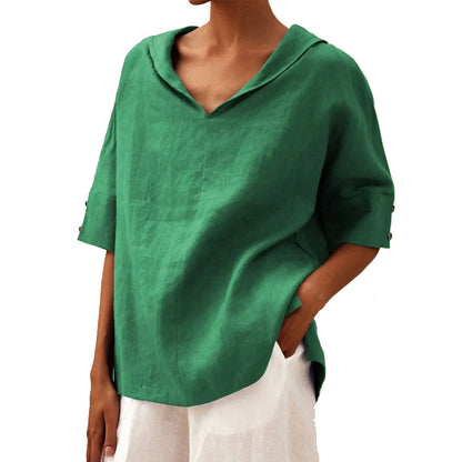 Damen-Bluse mit weitem Schnitt – Lässige Oversize Tunika für Alltag und Freizeit