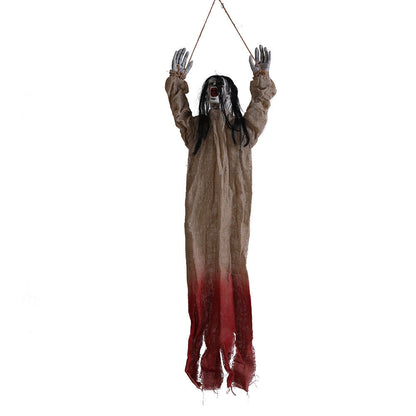 Halloweenowa wisząca dekoracja duchów – przerażające ozdobne figurki na halloweenowe imprezy i domy strachów