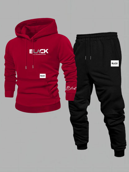 Chándal unisex con sudadera con capucha y pantalón de chándal, varios colores