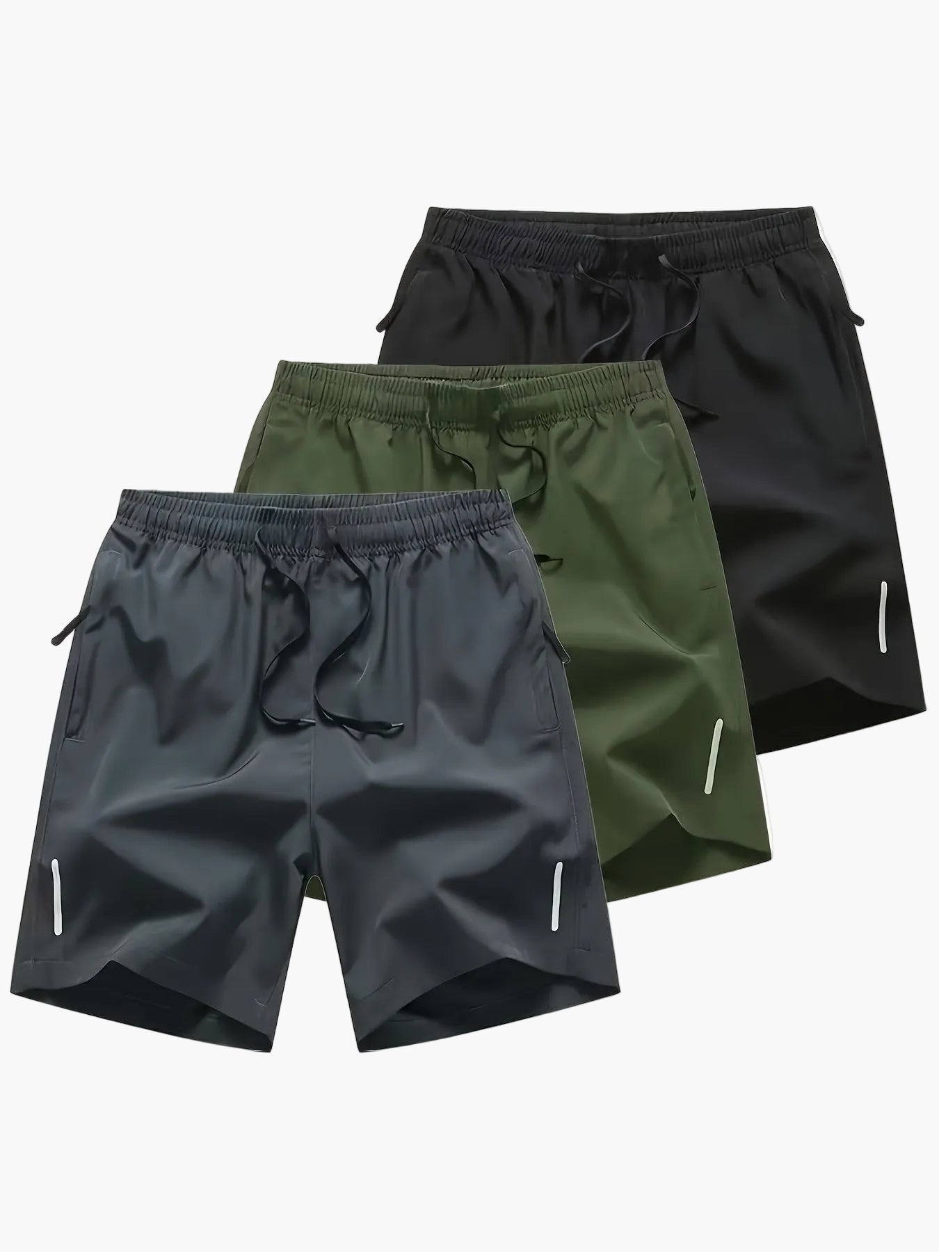 Herr Sport- och fritidsshorts Regular Fit, snabbtorkande, avslappnad