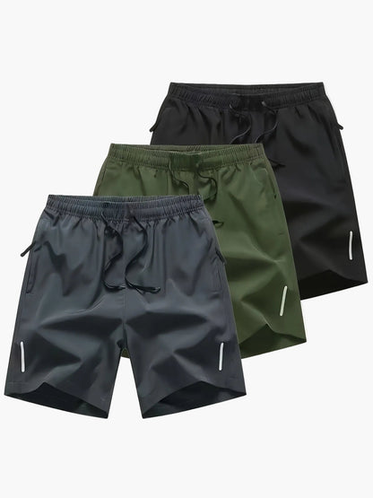Herr Sport- och fritidsshorts Regular Fit, snabbtorkande, avslappnad