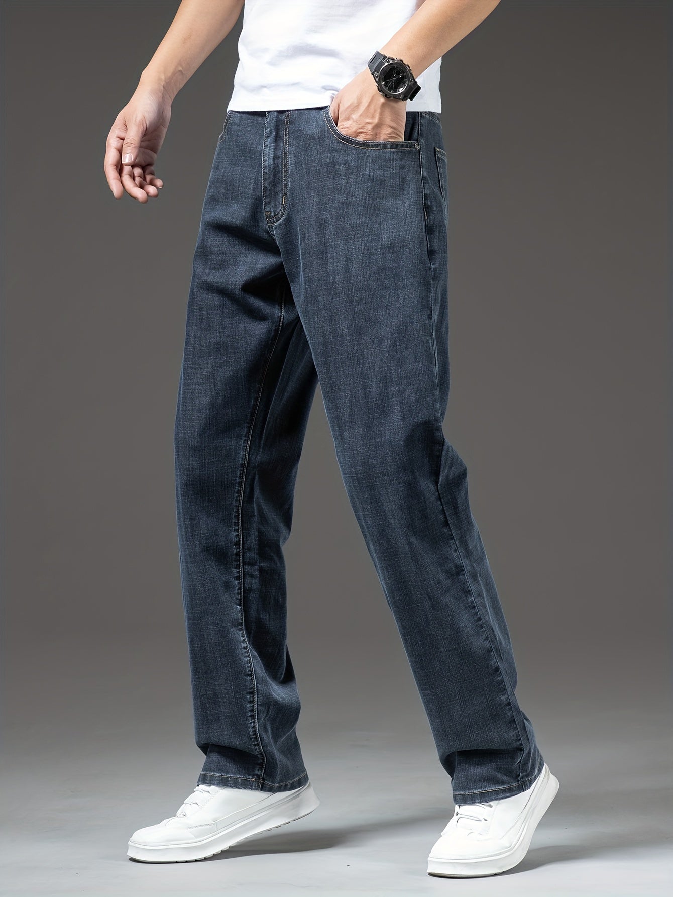 Herren Jeans Weit Geschnitten Freizeit Basic Regular Fit – Komfortabler Alltag und Wochenendstil