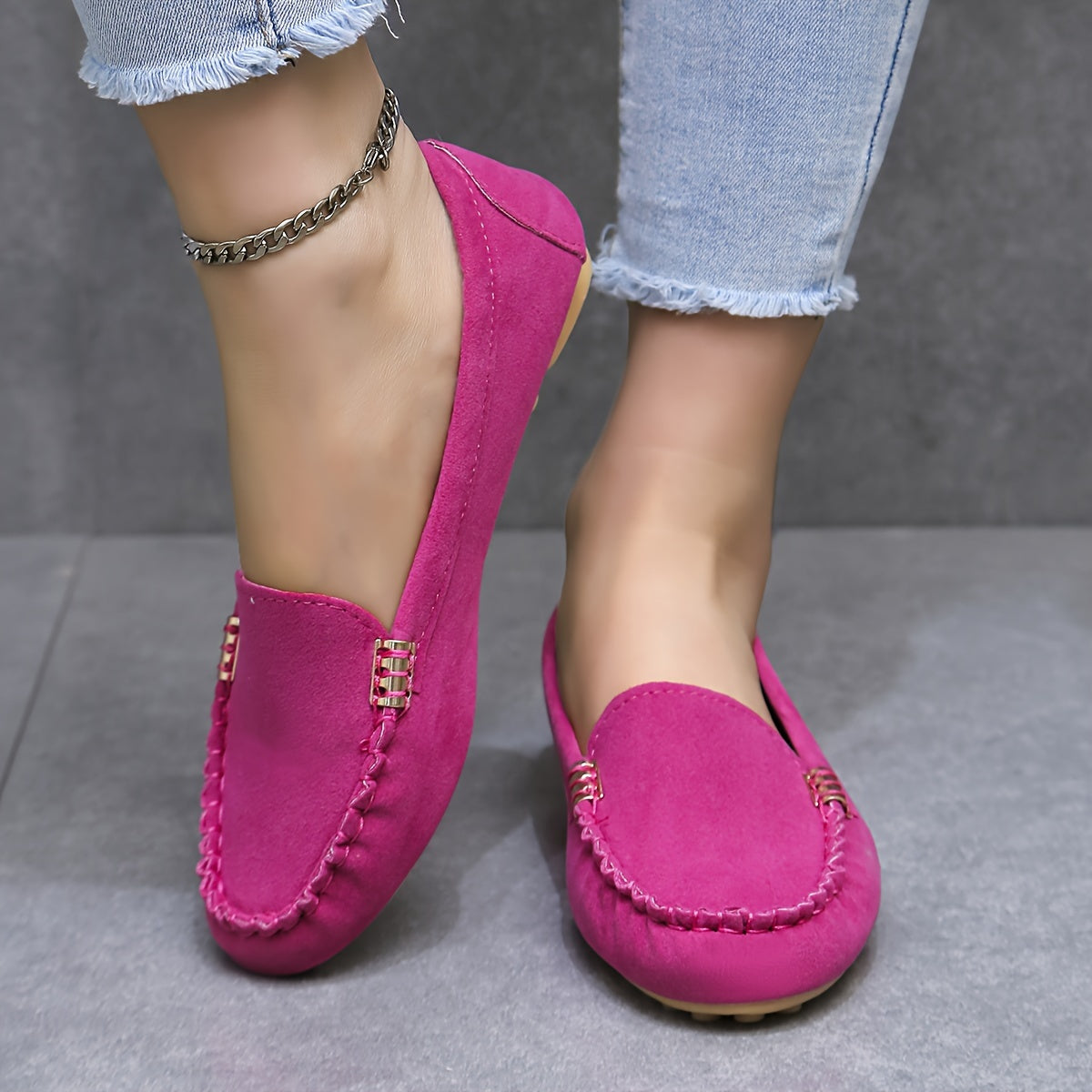 Damen Mokassin Loafer – Bequeme Freizeitschuhe für Alltag und Büro